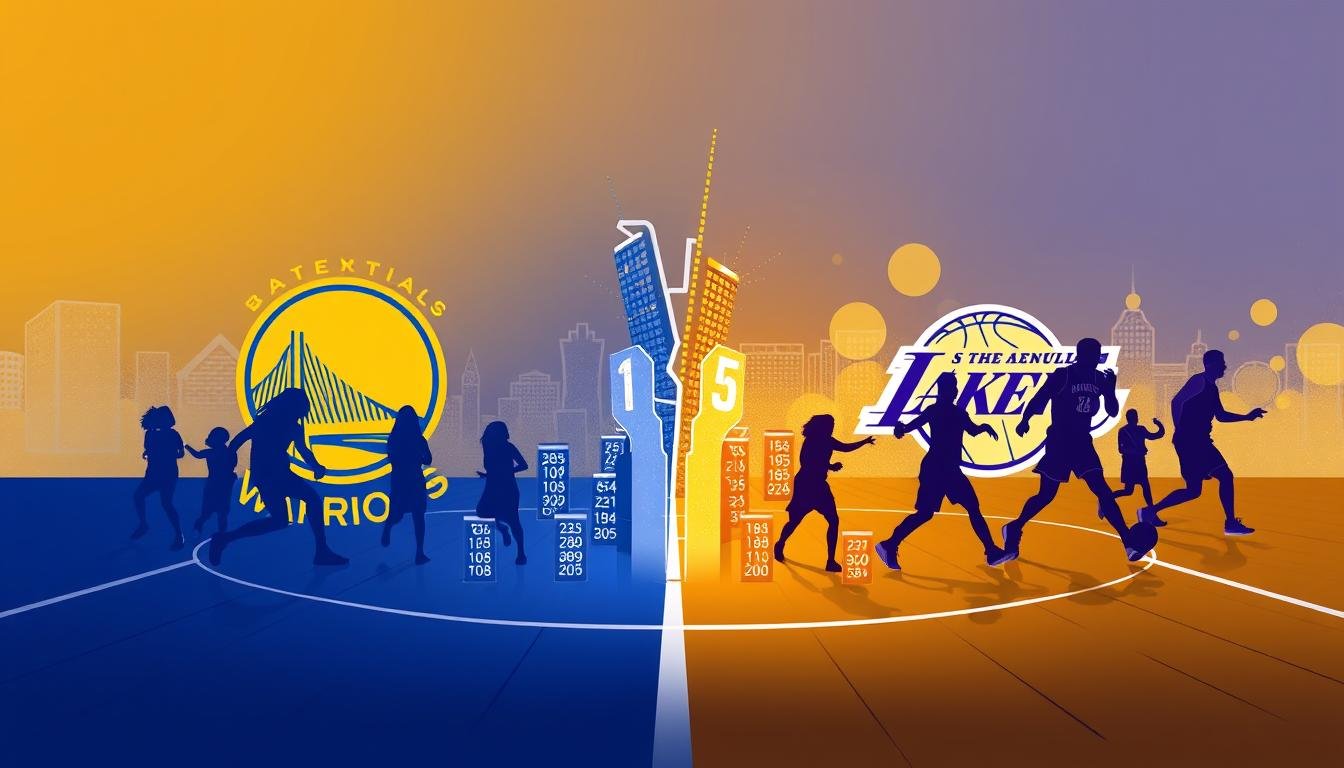 golden state warriors vs lakers match player stats