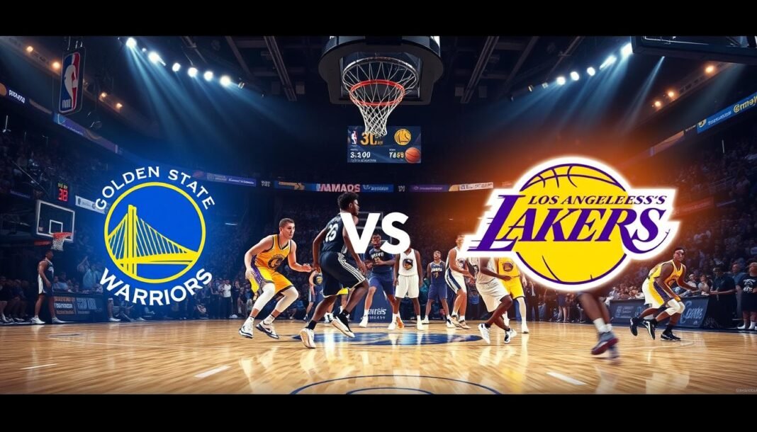 golden state warriors vs lakers match player stats