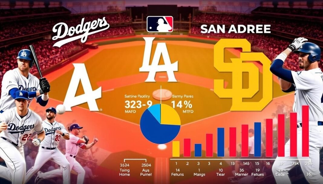 dodgers vs padres match player stats