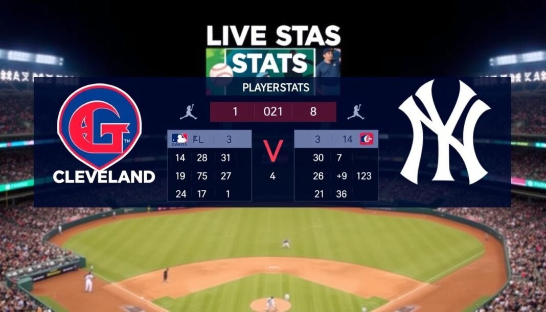 cleveland guardians vs yankees match player stats