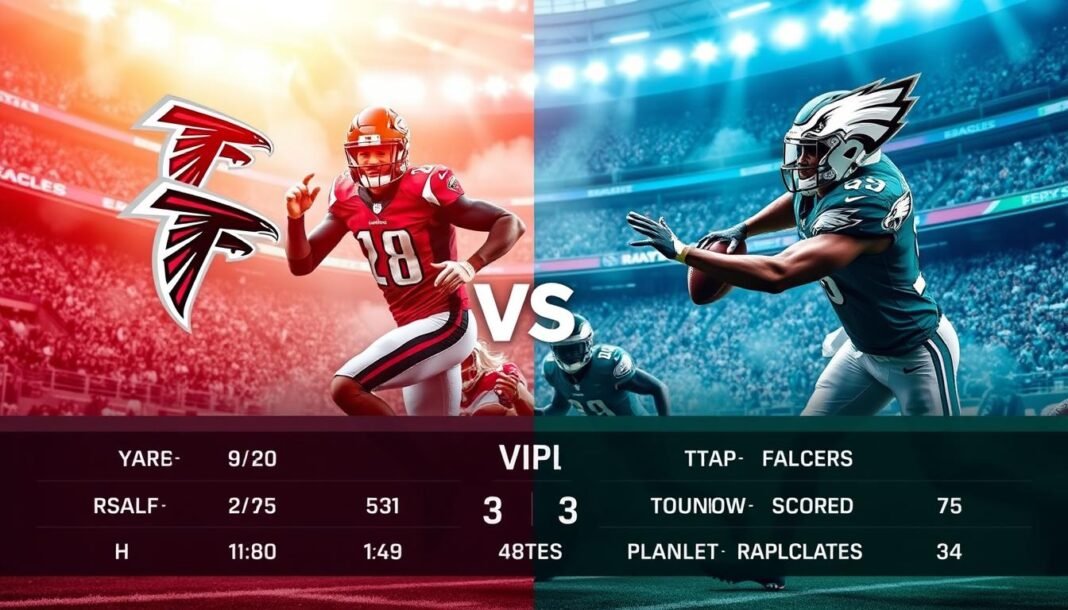 atlanta falcons vs philadelphia eagles match player stats