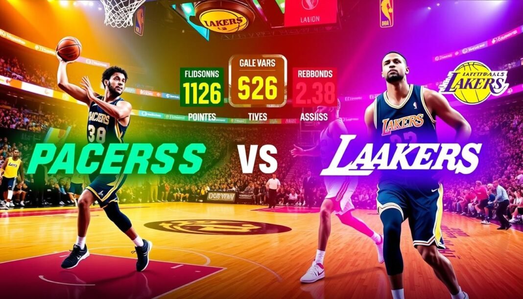 pacers vs lakers match player stats