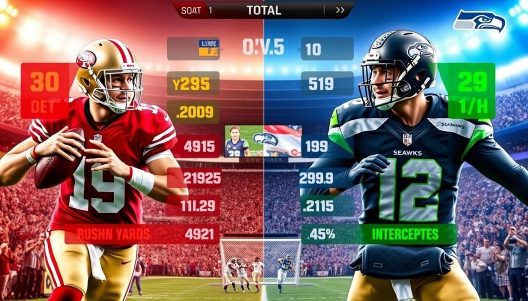 49ers vs seahawks match player stats