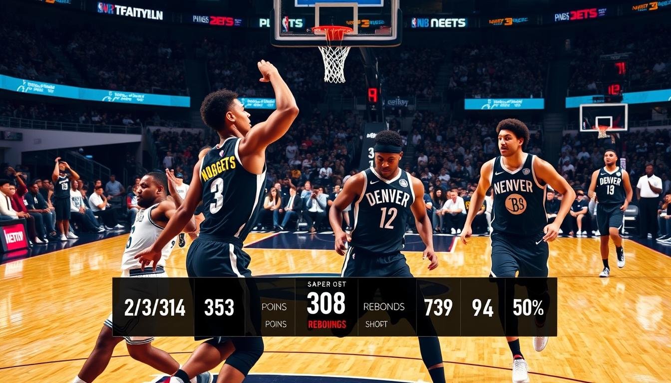 denver nuggets vs brooklyn nets match player stats