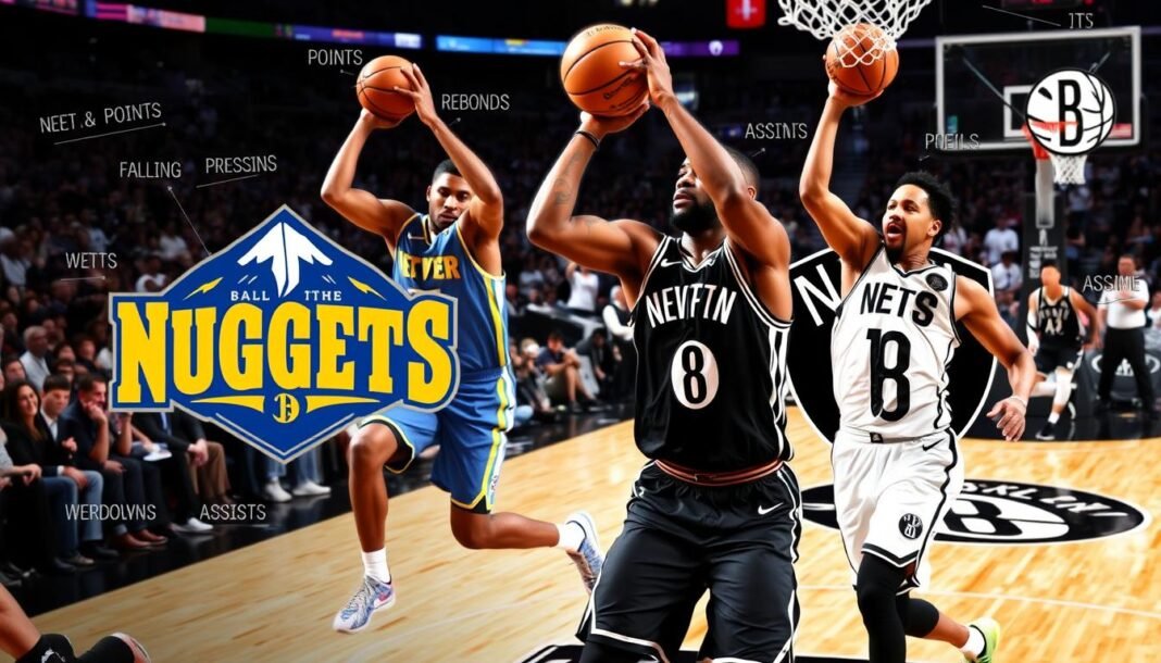 denver nuggets vs brooklyn nets match player stats