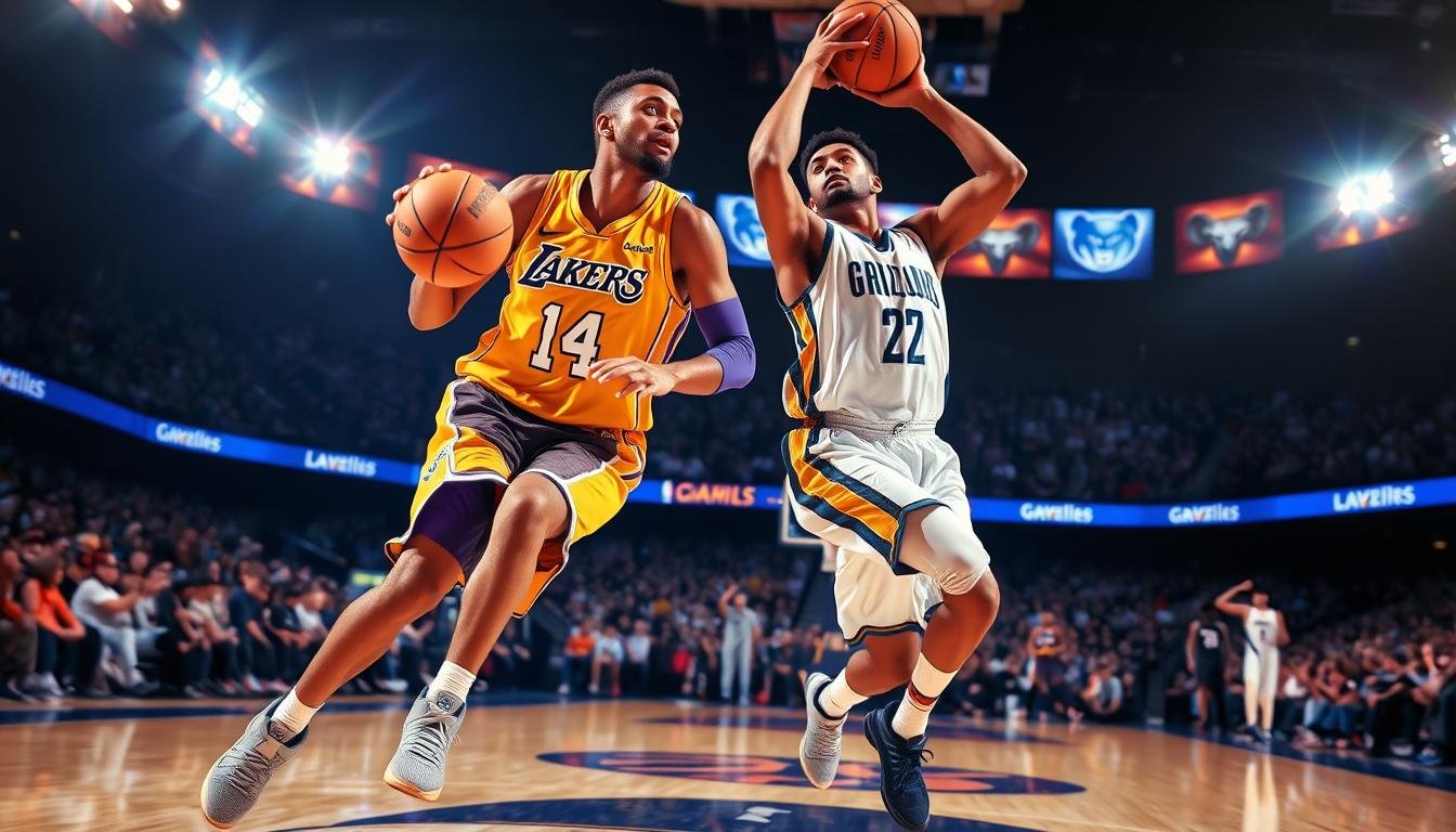 memphis grizzlies vs lakers match player stats