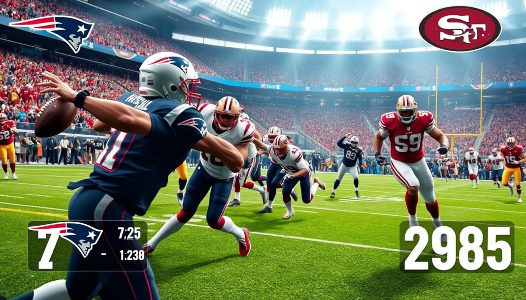 new england patriots vs 49ers match player stats