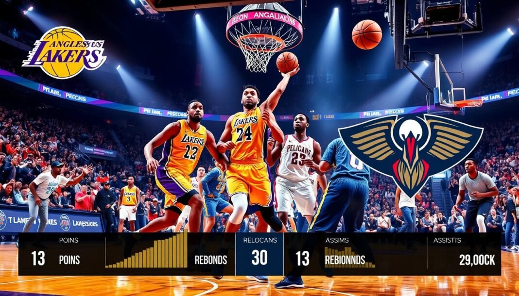 lakers vs new orleans pelicans match player stats